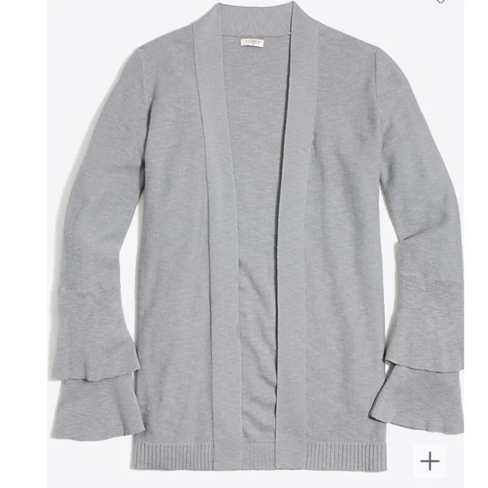 J. Crew Factory Tiered Ruffle Sleeve Cardigan